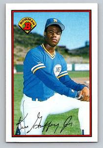lot 40E image: Ken Griffey Jr. RC 1989 Bowman #220 Rookie Baseball Card
