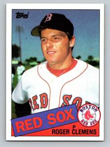 lot 65D image: Roger Clemens RC 1985 Topps #181 Vintage Rookie Baseball Card