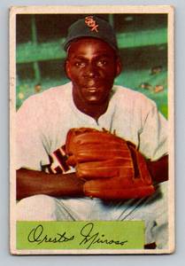 lot 14D image: 1954 Bowman Minnie Minoso #38 Vintage Baseball Card