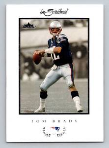 lot 18D image: Tom Brady 2004 Fleer Inscribed #59 Football Card