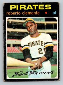 lot 48D image: Roberto Clemente 1971 Topps #630 Vintage Baseball Card