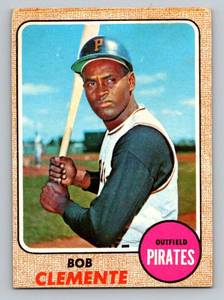 lot 51E image: Roberto Clemente 1968 Topps #150 Vintage Baseball Card