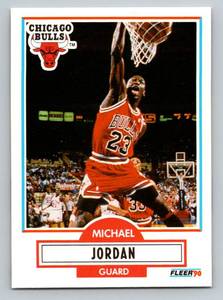lot 56D image: Michael Jordan 1990 Fleer #26 Basketball Card