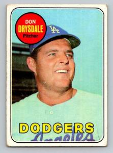 lot 96 image: Don Drysdale 1969 Topps #400 Vintage Baseball Card