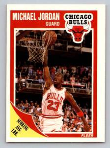 lot 104 image: Michael Jordan 1989 Fleer #21 Basketball Card