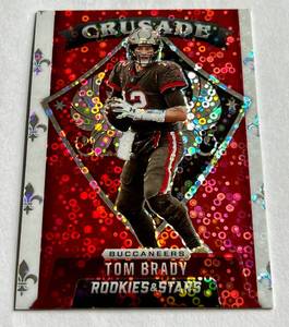 lot 11D image: Tom Brady Disco Prizm 2021 Rookies & Stars Crusade #CR-2 Football Card