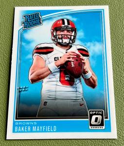 lot 17D image: Baker Mayfield RC 2018 Donruss Optic #153 Rookie Football Card