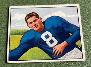 lot 27D image: 1950 Bowman Football Sam Tamburo Vintage Card