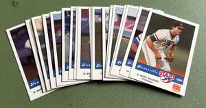 lot 58C image: Mark McGwire Minor League 1986 Huntsville Stars Burger Kind Set - Rookie Baseball Card