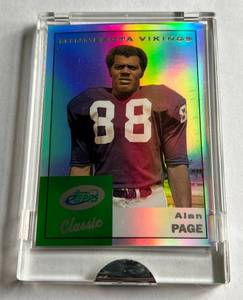 lot 68C image: Alan Page 2004 eTops Classic #ETC45 Minnesota Vikings Football Card