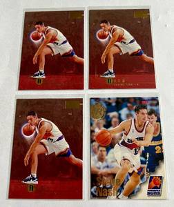 lot 99 image: Steve Nash 4 Card RC Lot 1997 SkyBox Hoops #304 and SkyBox Premium #91 Rookie Basketball Cards