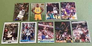 lot 109 image: Shequille ONeal 9 Card Lot w Several RCs - Rookie Basketball Cards