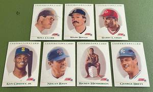 lot 110D image: 1991 Score Cooperstown Card 7 Card Lot - Griffey, Henderson and More - baseball