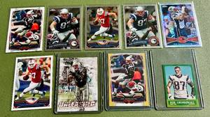 lot 115 image: Rob Gronkowski 9 Card Football Lot