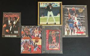 lot 33 image: Michael Jordan Lot of 5 Photo, Oversized Cards, Limited Edition - Basketball