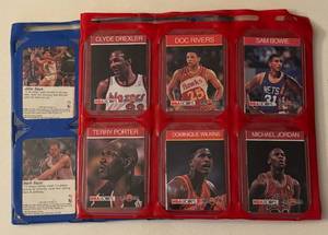 lot 20 image: NBA Hoops Collect-a-Books - Large Lot with Michael Jordan