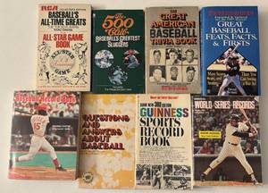 lot 47 image: 8 Vintage Baseball History Books