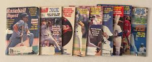 lot 46 image: Baseball Digest 9 Magazine Lot
