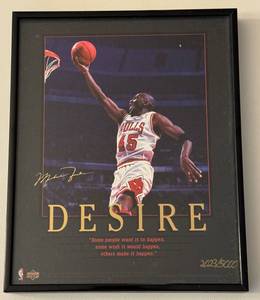 lot 8 image: Michael Jordan Limited Edition Framed Print 5000 - Basketball