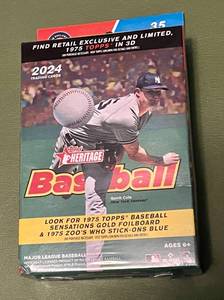 lot 91C image: 2024 Topps Heritage Hanger Box - Baseball Cards