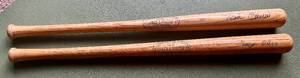 lot 203 image: 2 Minnesota Twins Louisville Slugger Mini Bats - Rod Carew and Tony Oliva