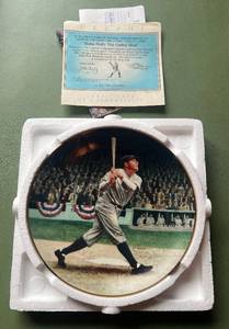 lot 192 image: Babe Ruth Called Shot Delphi Limited Edition Plate