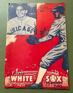 lot 185 image: 1949 Chicago White Sox Baseball Official Scorebook - Vintage
