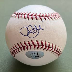 lot 6E image: Cole Hamels Signed Rawlings OMLB Selig Baseball with COA