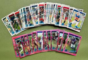 lot 154 image: 2023 Donruss Optic 45 Card Rated Rookies and Pink RCs - Football Cards