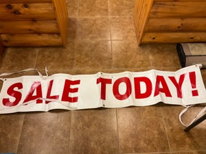 Sign Sale Today Banner