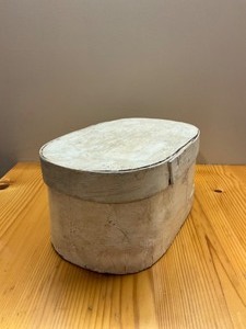 Antique German wooden hat box.