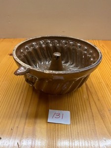 Antique pottery cake mold.