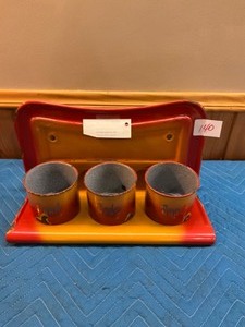 Antique enamel set.  Sand, Soda, Sand