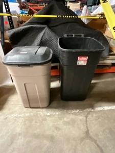 2 - Garbage cans.