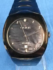 lot 63 image: Gorgeous 45mm Croton Tungsten Swiss Automatic Watch with Brown MOP Dial