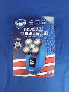lot 12 image: Barbasol Rechargeable LCD Head Shaver Set