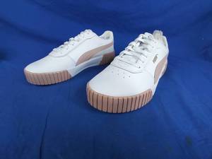 lot 90 image: New PUMA Womens Carina 2.0 Sneaker, White Beige&nbspSize 10