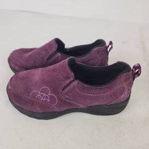 Girls L.L. Bean Slip On ShoesClogs Purple Size 2 Great Condition
