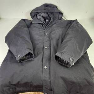 Mens Claiborne Black Jacket Downfill Blend Two Piece Zipper Size XL EXCELLENT CONDITION