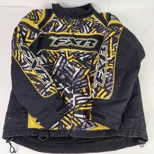 Kids FXR YellowBlack Jacket Size 14 Missing Hood Great Condition