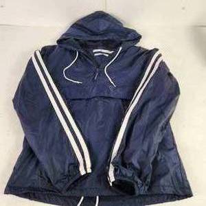 Womens Blue Tommy Hilfiger Pullover Fleece Lined Jacket 14 Zip Size Small Great Condition