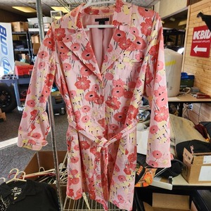 Beautiful Apostrophe Stretch Pink Floral Womens Jacket Size XL(18) Excellent Condition