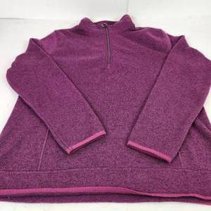 Womens Eddie Bauer Pullover 34 Zip Fleece Coat Great Condition