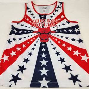 Chicago Bulls Red White Blue Jersey Size Medium Great Condition