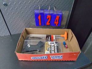 Flat of shot gun accessories. As shown.