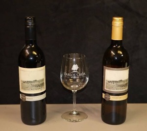 lot 203 image: Gift-ItPrairie Berry Rimrock American Red Wine, Chardonnay American White Wine South Dakota Winery Two-Unopened 750ml Bottles