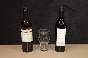 lot 209 image: Gift-ItPrairie Berry Lawrence Elk Black Currant Wine and St. Pepin South Dakota Winery Two-Unopened 750ml Bottles