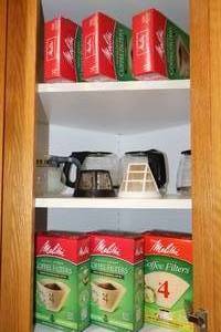 lot 227 image: (6) 100-Ct Melitta Coffee Filters Natural Brown #4, Replacement Glass Coffee Carafe Pots