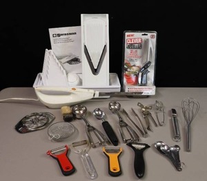 lot 235 image: Swissmar V-Prep Slicer Grater, Clever Cutter, Kitchen Utensils Gadgets Etc