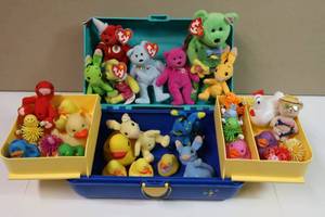 lot 273 image: Caboodles of Mini Stuffies TY, McDs, Rubber Duckies Etc